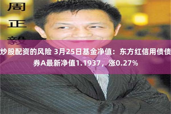 炒股配资的风险 3月25日基金净值：东方红信用债债券A最新净值1.1937，涨0.27%