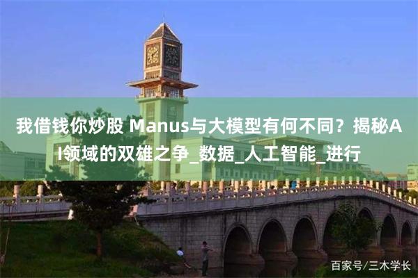 我借钱你炒股 Manus与大模型有何不同？揭秘AI领域的双雄之争_数据_人工智能_进行