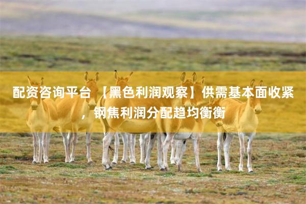 配资咨询平台 【黑色利润观察】供需基本面收紧，钢焦利润分配趋均衡衡