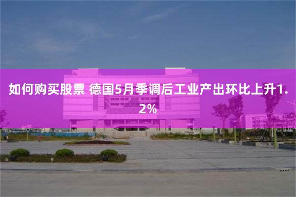 如何购买股票 德国5月季调后工业产出环比上升1.2%
