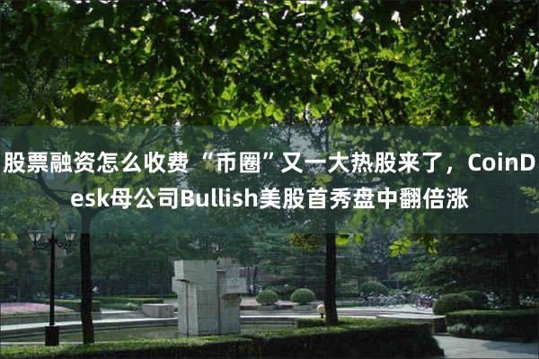股票融资怎么收费 “币圈”又一大热股来了，CoinDesk母公司Bullish美股首秀盘中翻倍涨